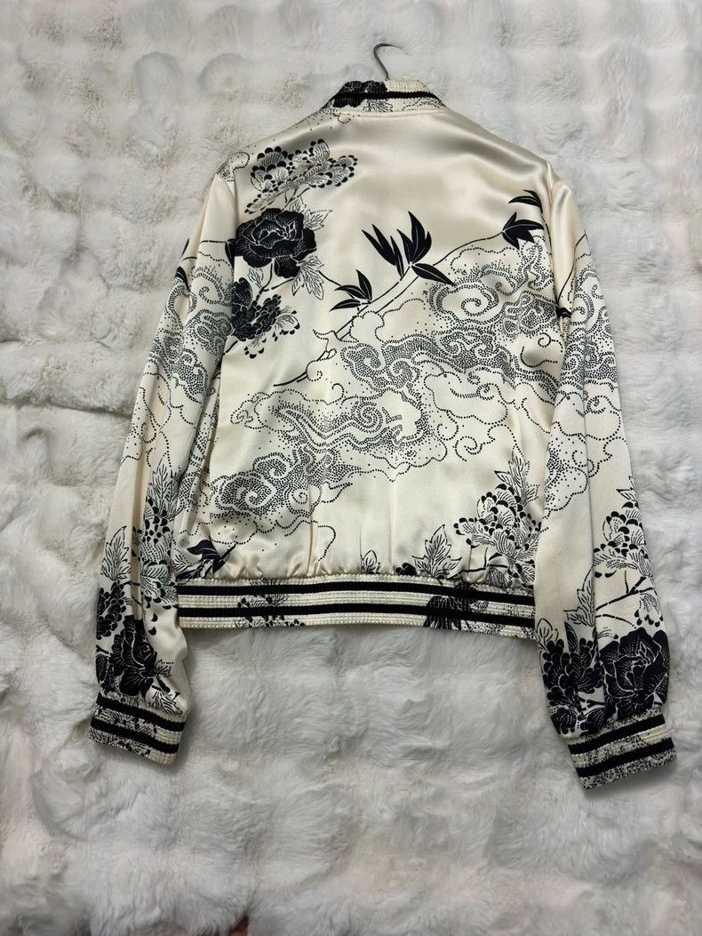 Yves Saint Laurent saint laurent Xiangyun Flower Baseball Uniform jacket 2501- Size US M / EU 48-50 / 2 - 2 Thumbnail