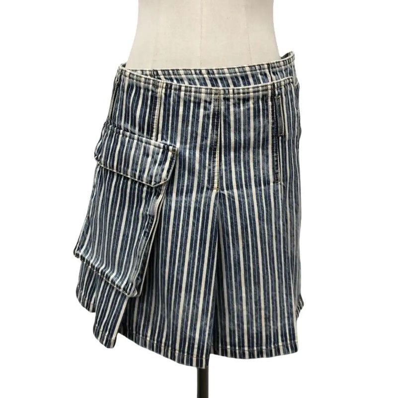 Dior Dior Blue Cotton Women's Skirt 0089 Size 25" / US 0 / IT 36 - 1 Thumbnail