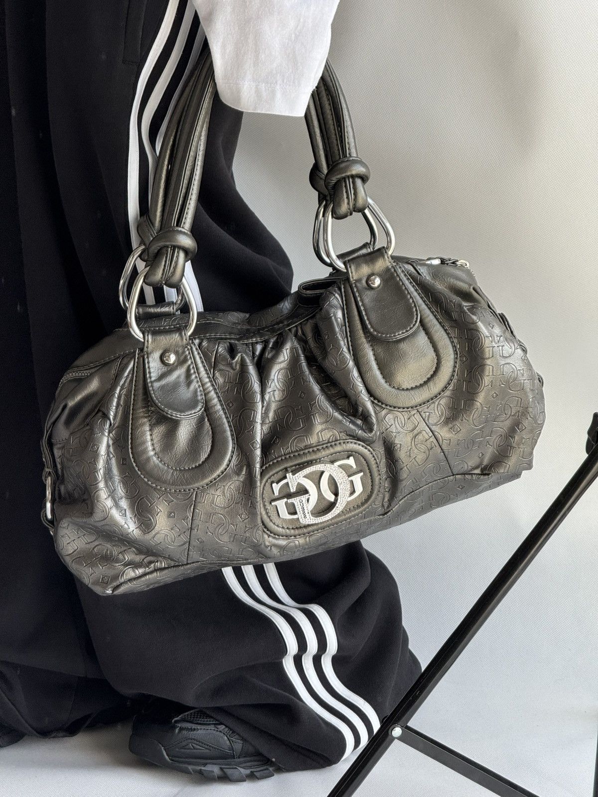 Guess Vintage Guess Monogram logo bag 00s Y2k Handbag Size ONE SIZE - 8 Thumbnail
