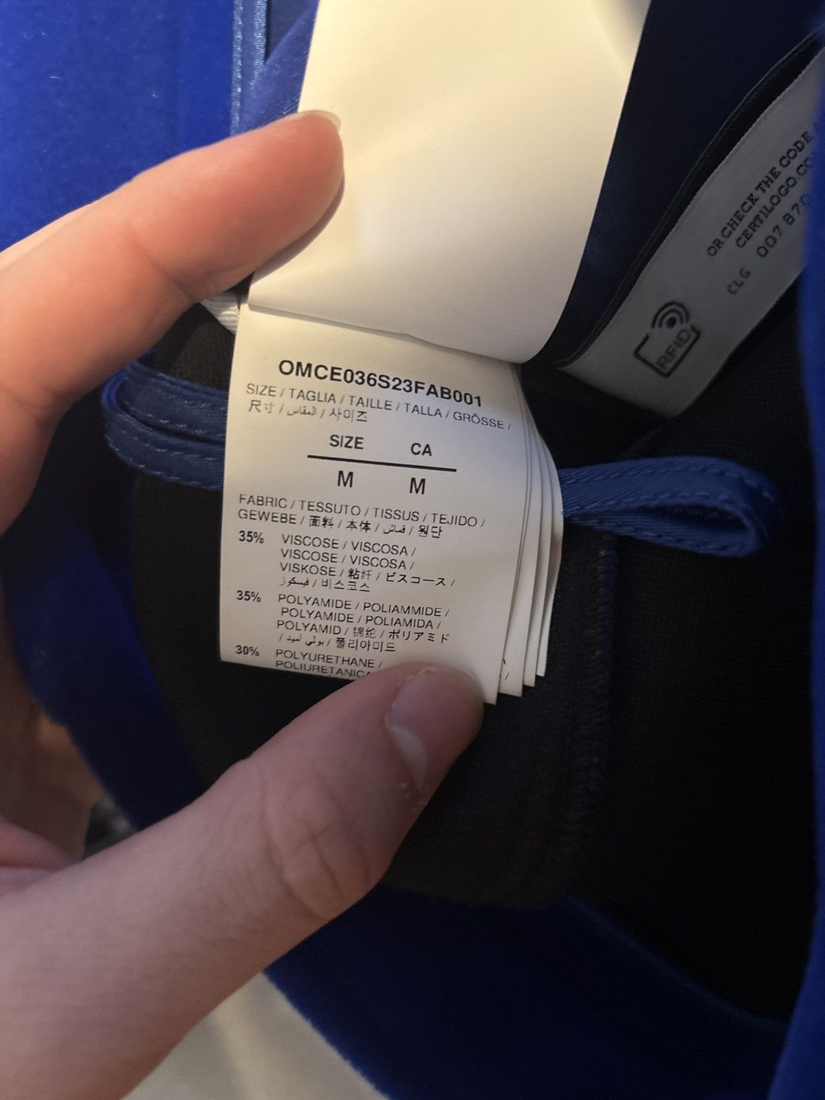 Off-White OffWhite Electric Blue Wide Trousers Size US 32 / EU 48 - 8 Thumbnail