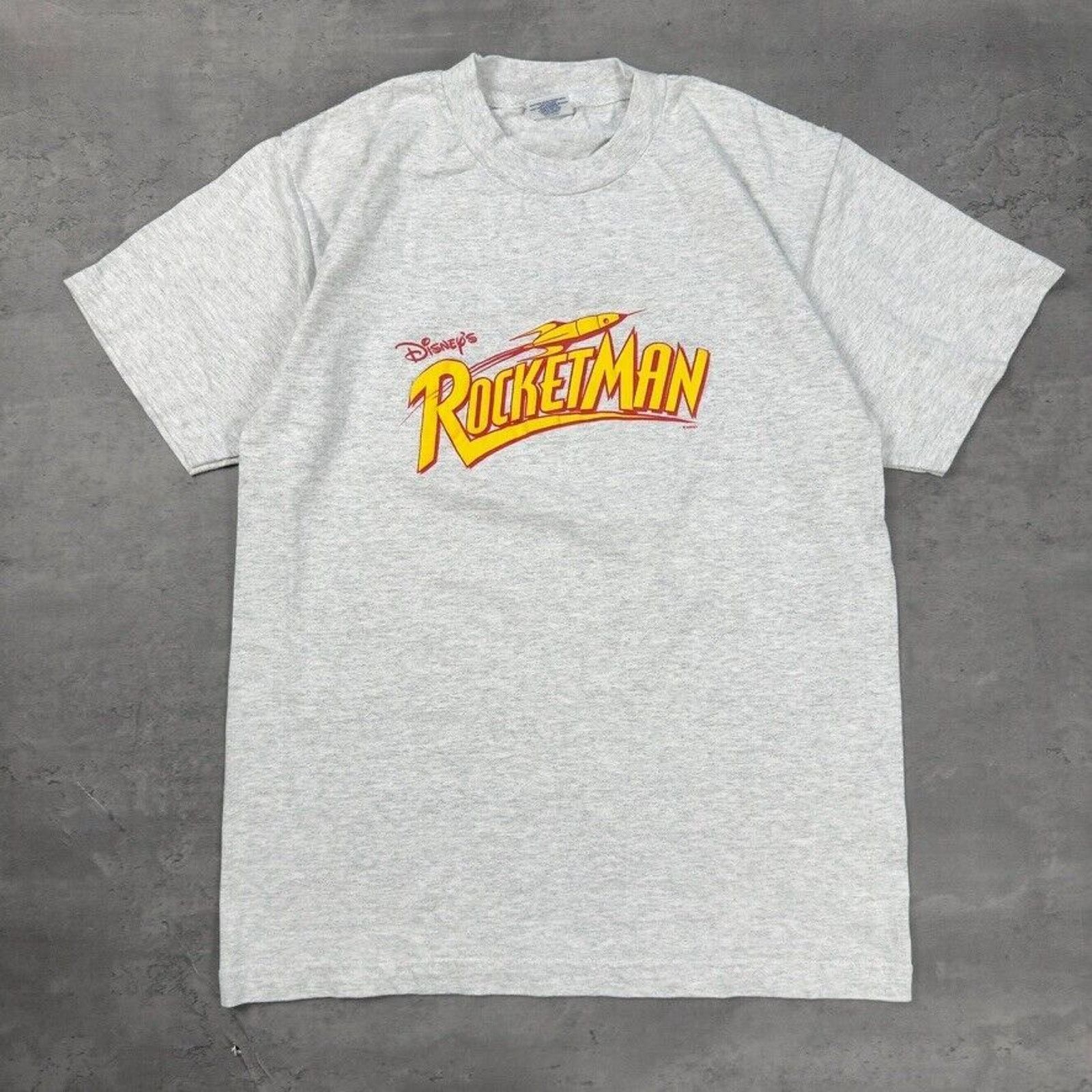 Disney × Vintage Vintage Single Stitch Disney Rocketman Movie T Shirt Size US L / EU 52-54 / 3 - 1 Thumbnail