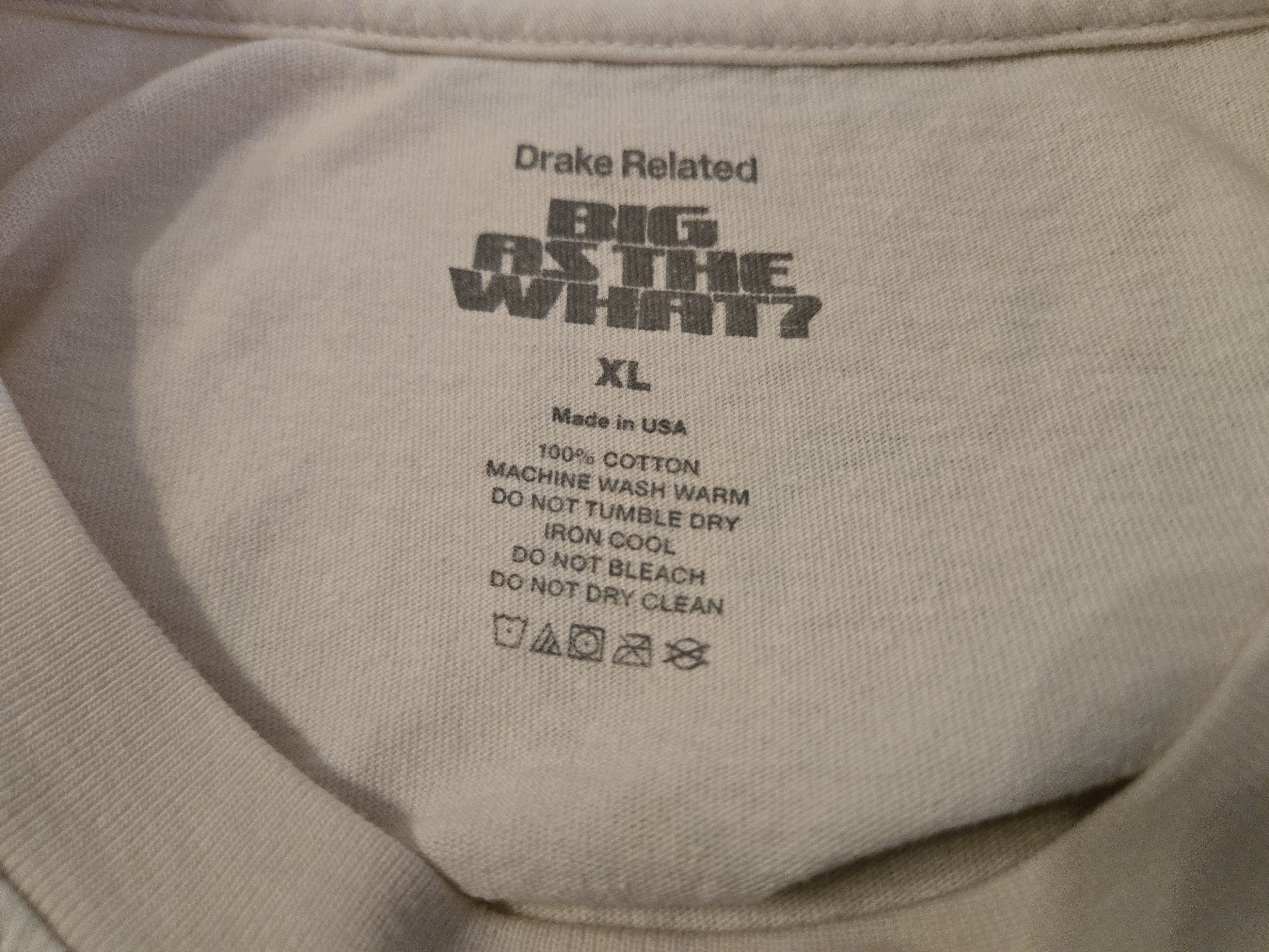 Drake Drake Big As The What Members Only t-shirt XL NEW Size US XL / EU 56 / 4 - 3 Thumbnail