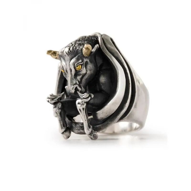 Jewelry × Vintage Taurus Open Ring Size ONE SIZE - 4 Thumbnail