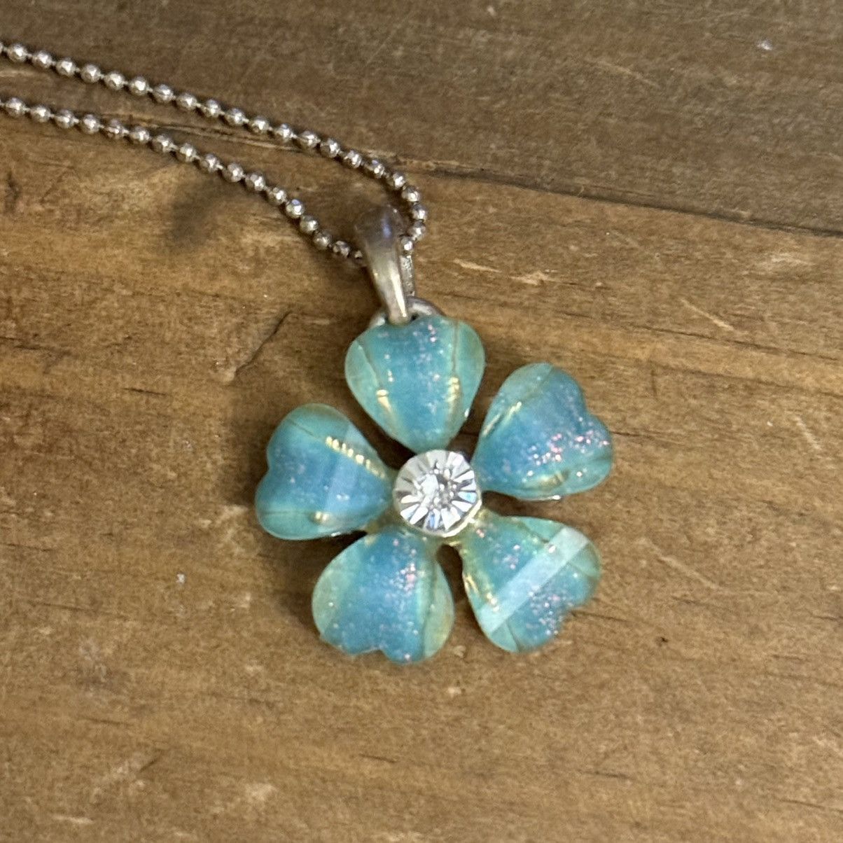 Other Cool Jewels silver tone blue flower pendant necklace Size ONE SIZE - 5 Thumbnail