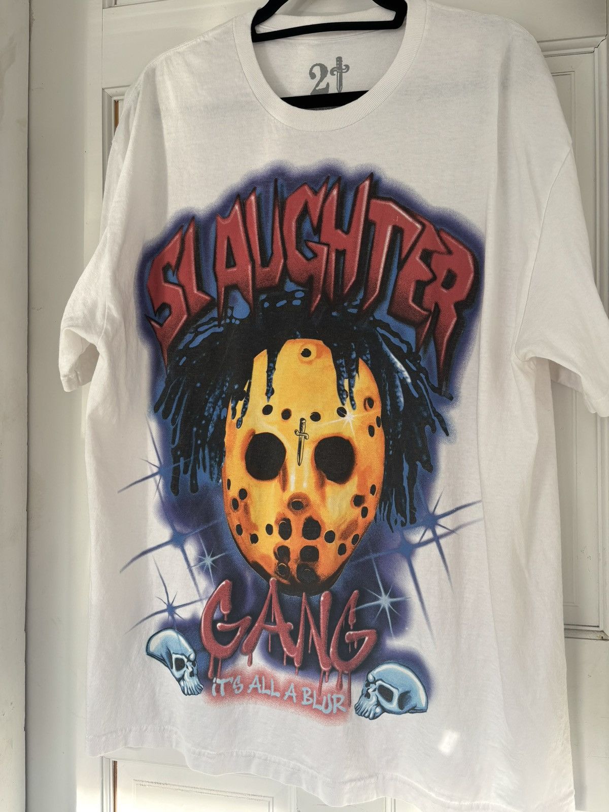 21 Savage Air Brush It’s All A Blur Tour Tee x Band Tee