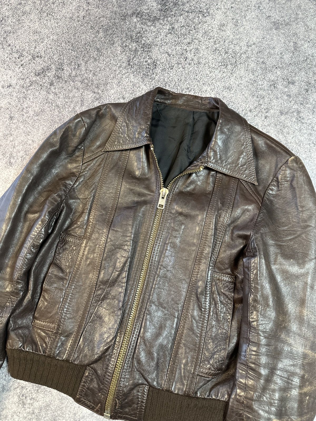 Genuine Leather Y2K Vintage Leather Jacket Streetwear Rare Style USA VTg S Size US S / EU 44-46 / 1 - 2 Thumbnail