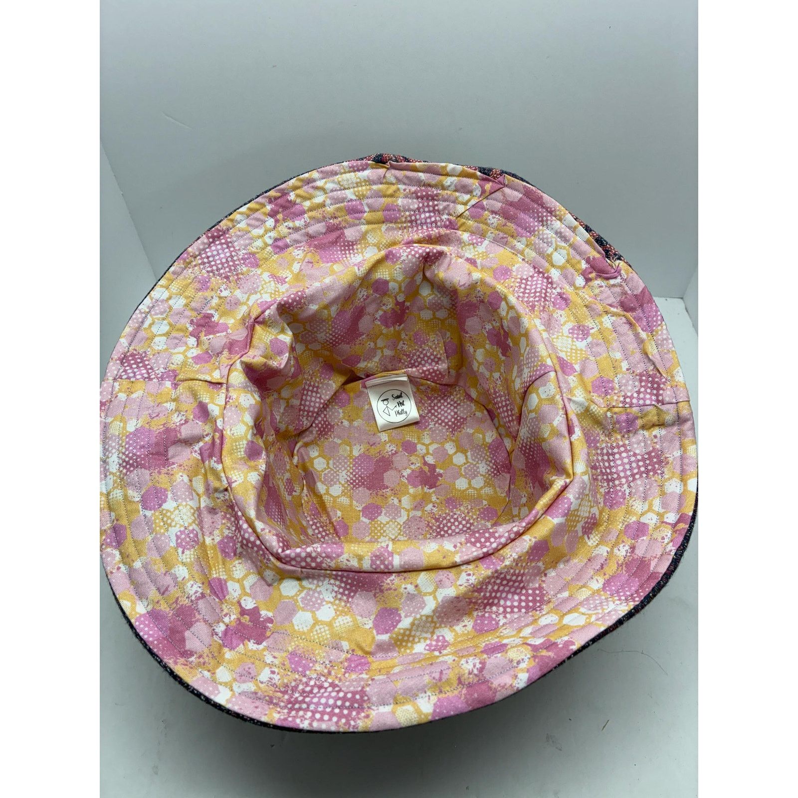 Other The Bloom — Upcycled Denim & Floral Sparkle Bucket Hat Size ONE SIZE - 8 Thumbnail