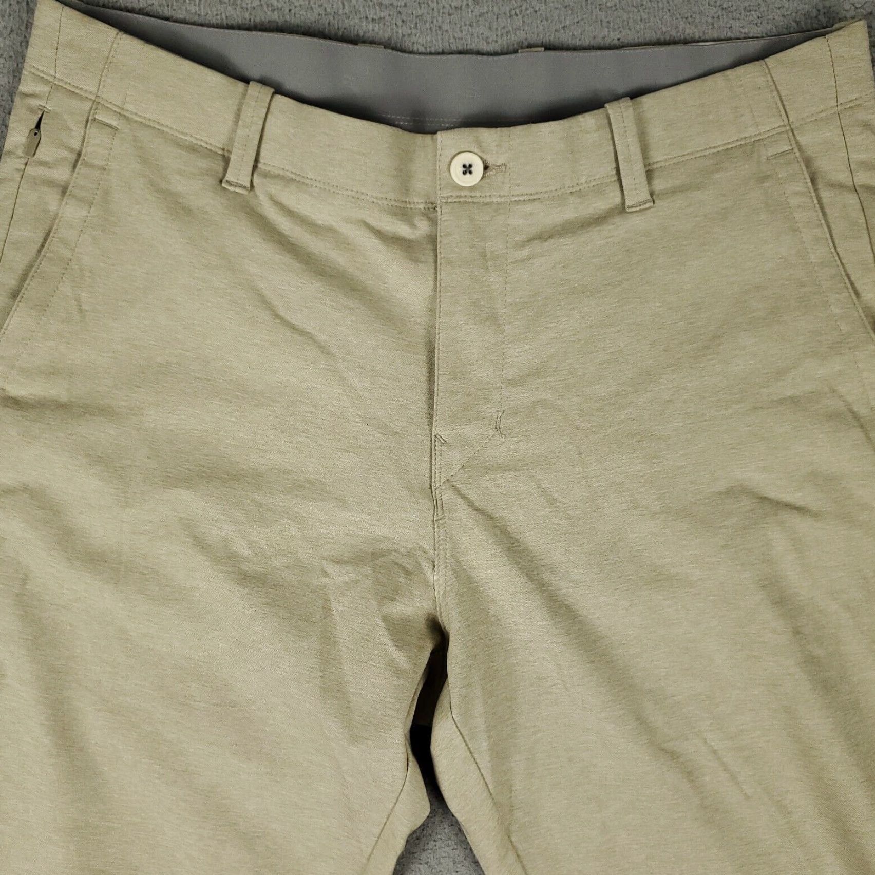 Tommy Bahama Tommy Bahama Pants Mens 36x29 Beige Polyester Flat Front Chino Trousers Size US 36 / EU 52 - 2 Thumbnail