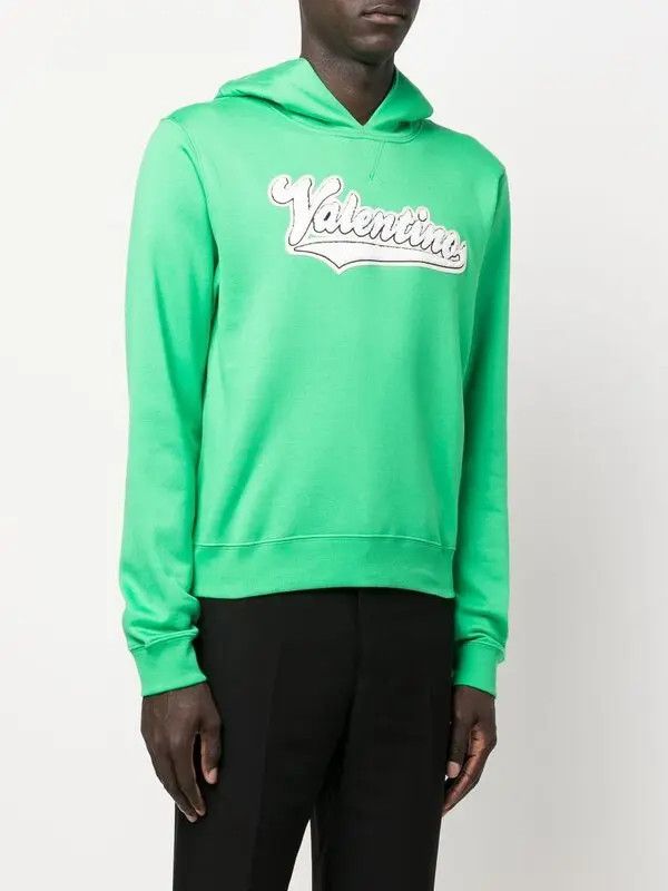 Valentino o1y0525 Logo Hoodie in Green Size US L / EU 52-54 / 3 - 3 Thumbnail