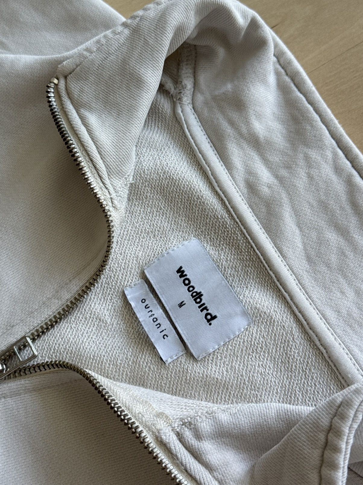 Japanese Brand Woodbird. Half zip organic cotton sweatshirt Size US M / EU 48-50 / 2 - 4 Thumbnail