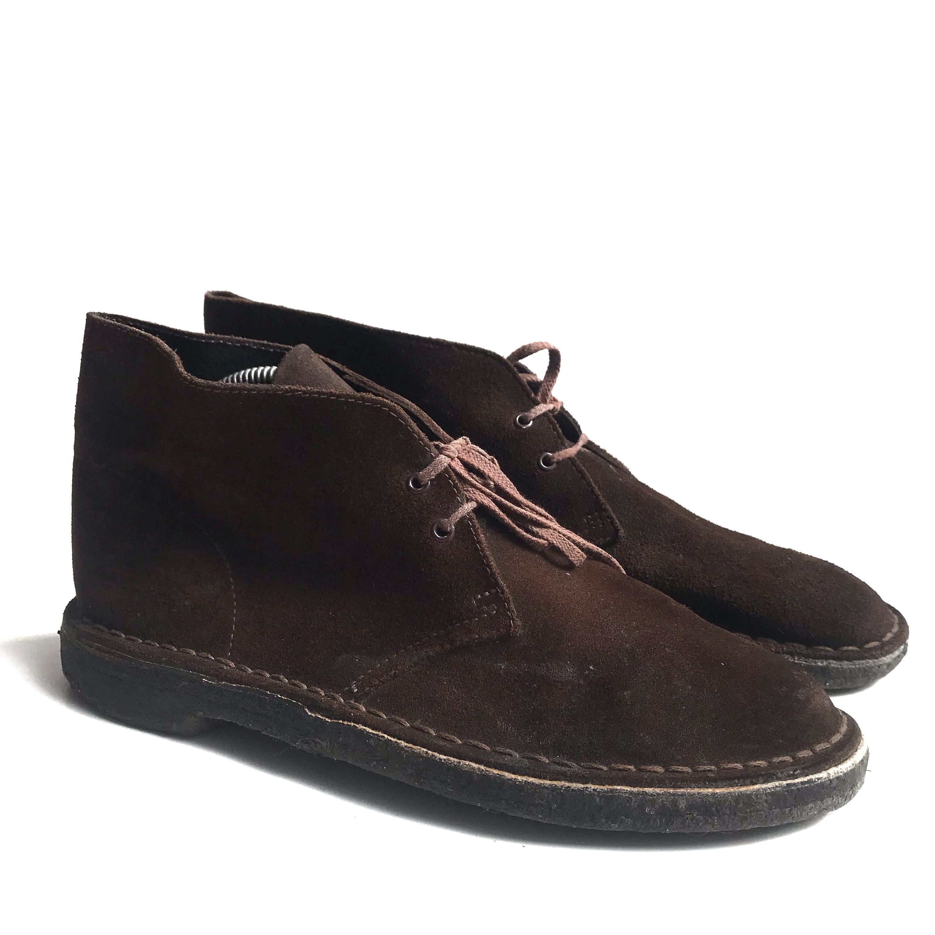 Clarks Vintage MK1 Clarks Dessert Boots Dark Brown Chocolate Suede Size US 9 / EU 42 - 1 Thumbnail
