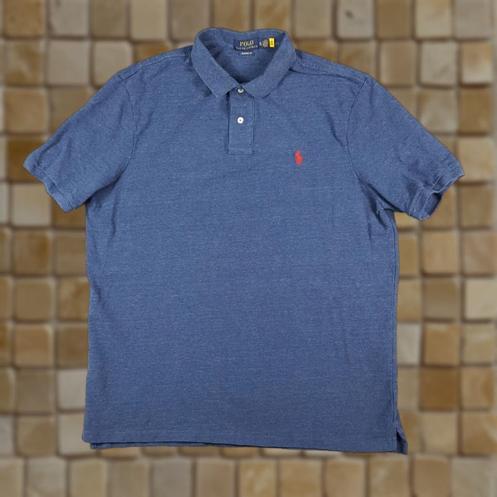 Ralph Lauren Vintage Ralph Lauren Polo Shirt Short Sleeve Men XL Blue Preppy 90s Surf Casual Size US XL / EU 56 / 4 - 1 Thumbnail