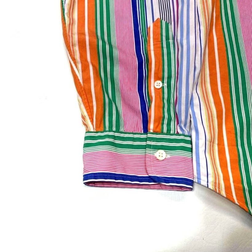 Ralph Lauren Ralph Lauren Shirt Men XL Multicolor Classic Fit Stripe Long Sleeve Button-Up Shirt Size US XL / EU 56 / 4 - 2 Thumbnail