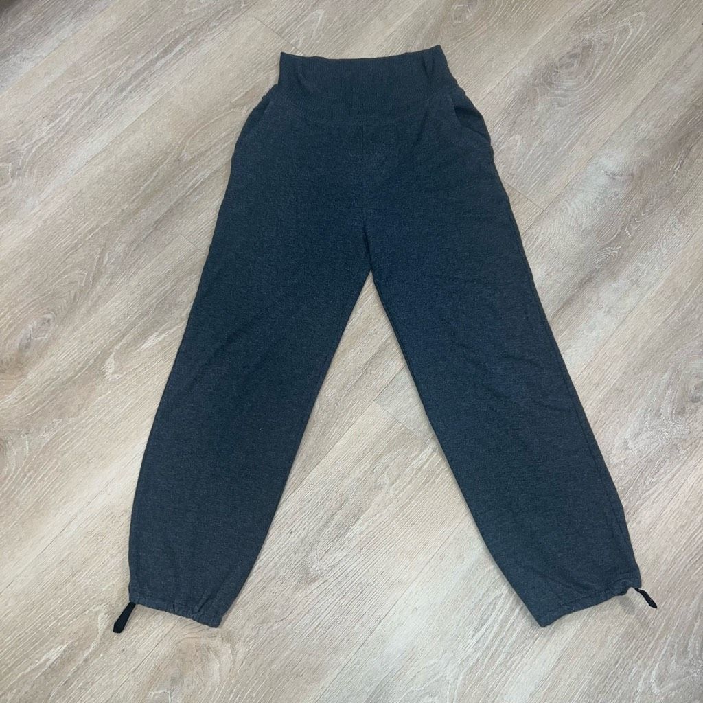 American Apparel Aerie High Waist Thick Band Jogger Sweatpants Charcoal Gray, Juniors Medium Size 28" / US 6 / IT 42 - 8 Thumbnail