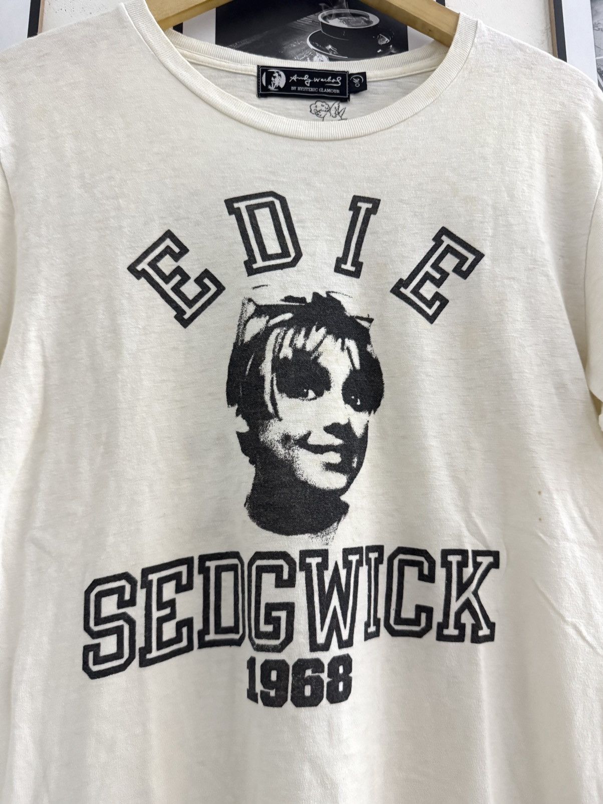 Andy Warhol × Hysteric Glamour Rare Hysteric Glamour Edie Sedgwick 1968 Tee Size US M / EU 48-50 / 2 - 3 Thumbnail