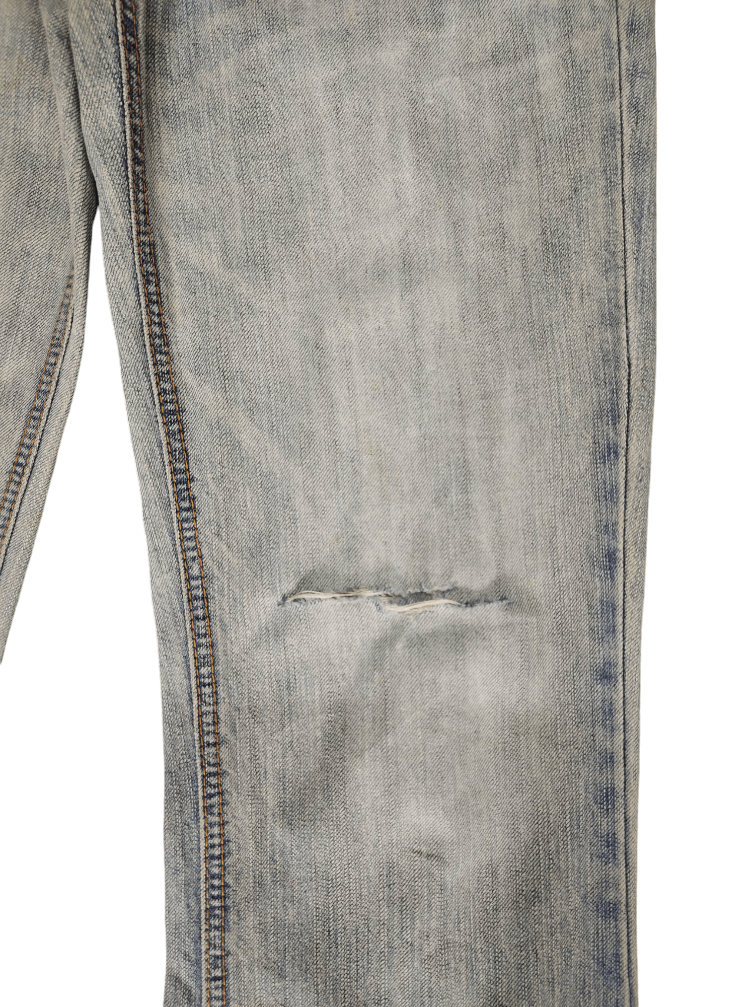Edwin Flare Jeans Edwin XV Distress Faded Boot Cut Y2k Mudmax Size US 29 - 15 Thumbnail