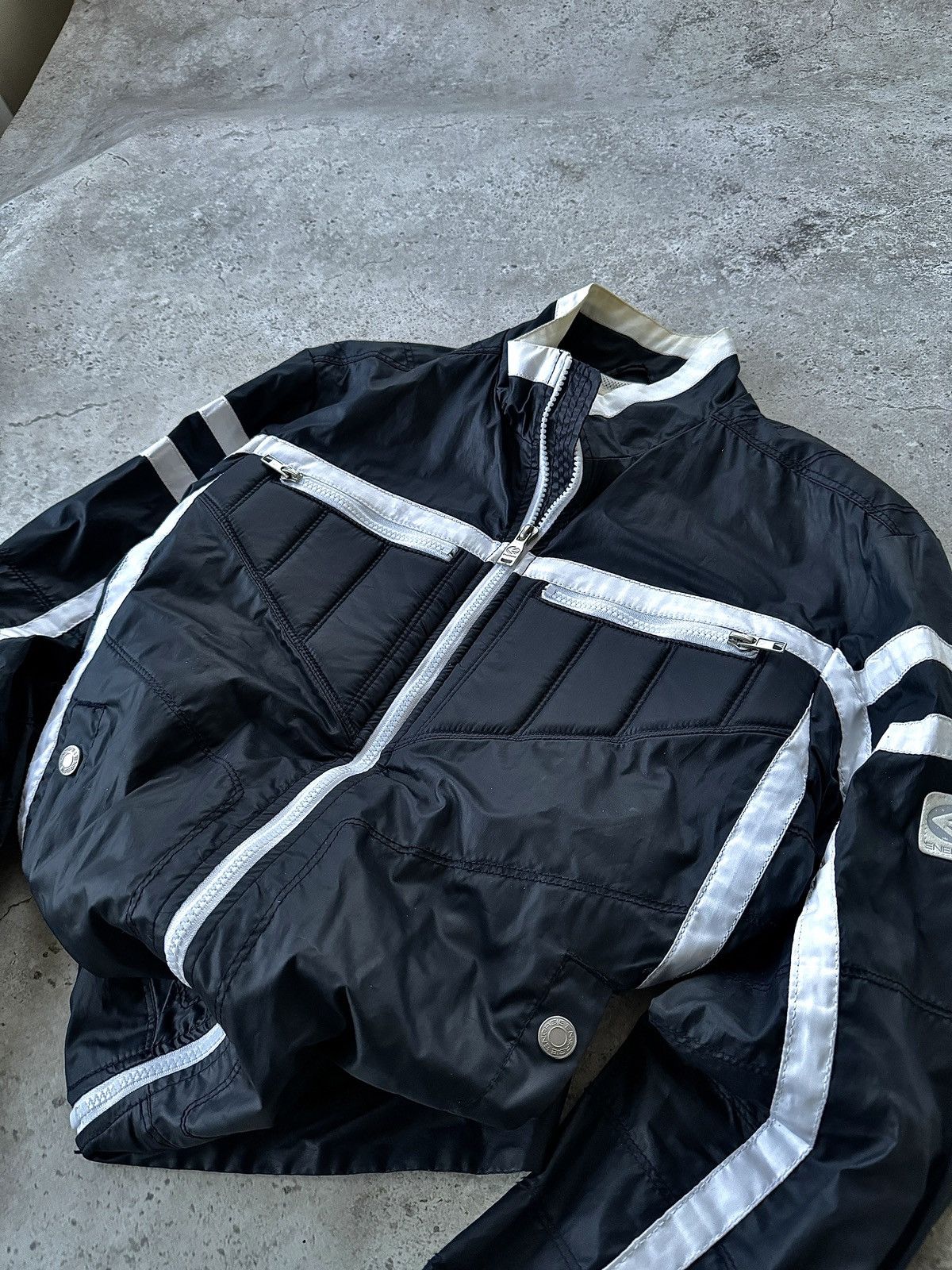 Beauty Beast × Japanese Brand × Yohji Yamamoto Vintage Japanese 3D Puff Pocket Energie Racing Jacket Size US S / EU 44-46 / 1 - 3 Thumbnail