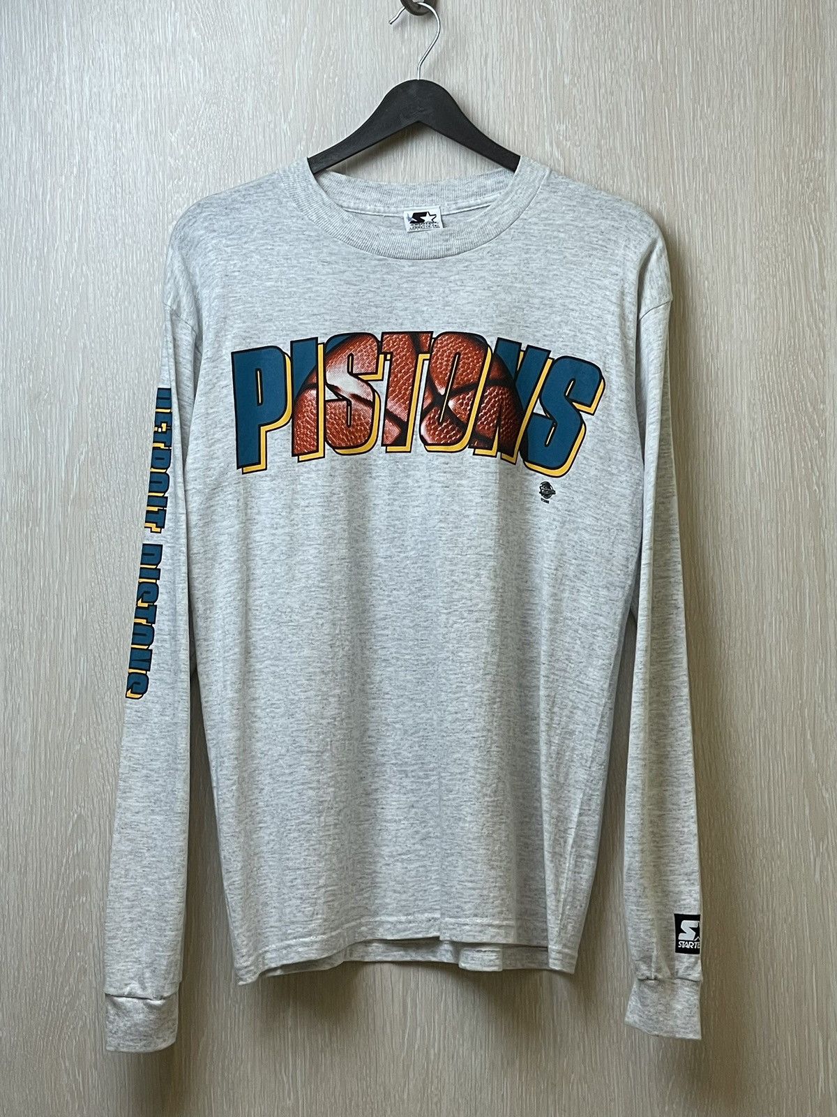 NBA Starter Detroit Pistons Long Sleeve Size US M / EU 48-50 / 2 - 1 Thumbnail