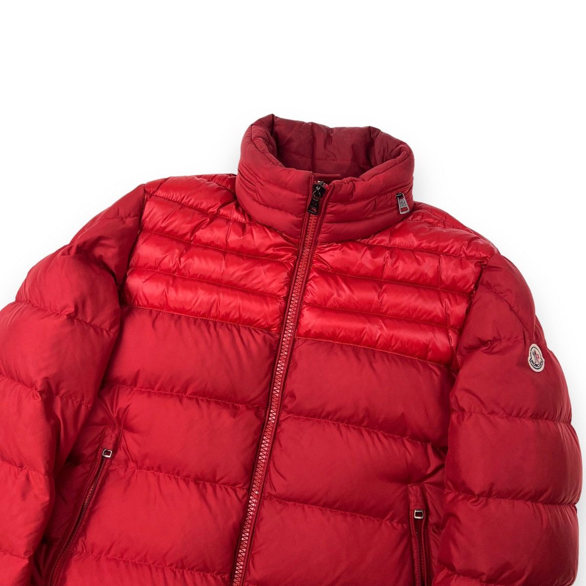 image of Moncler Dinant Red Puffer Jacket, Men's (Size Large)