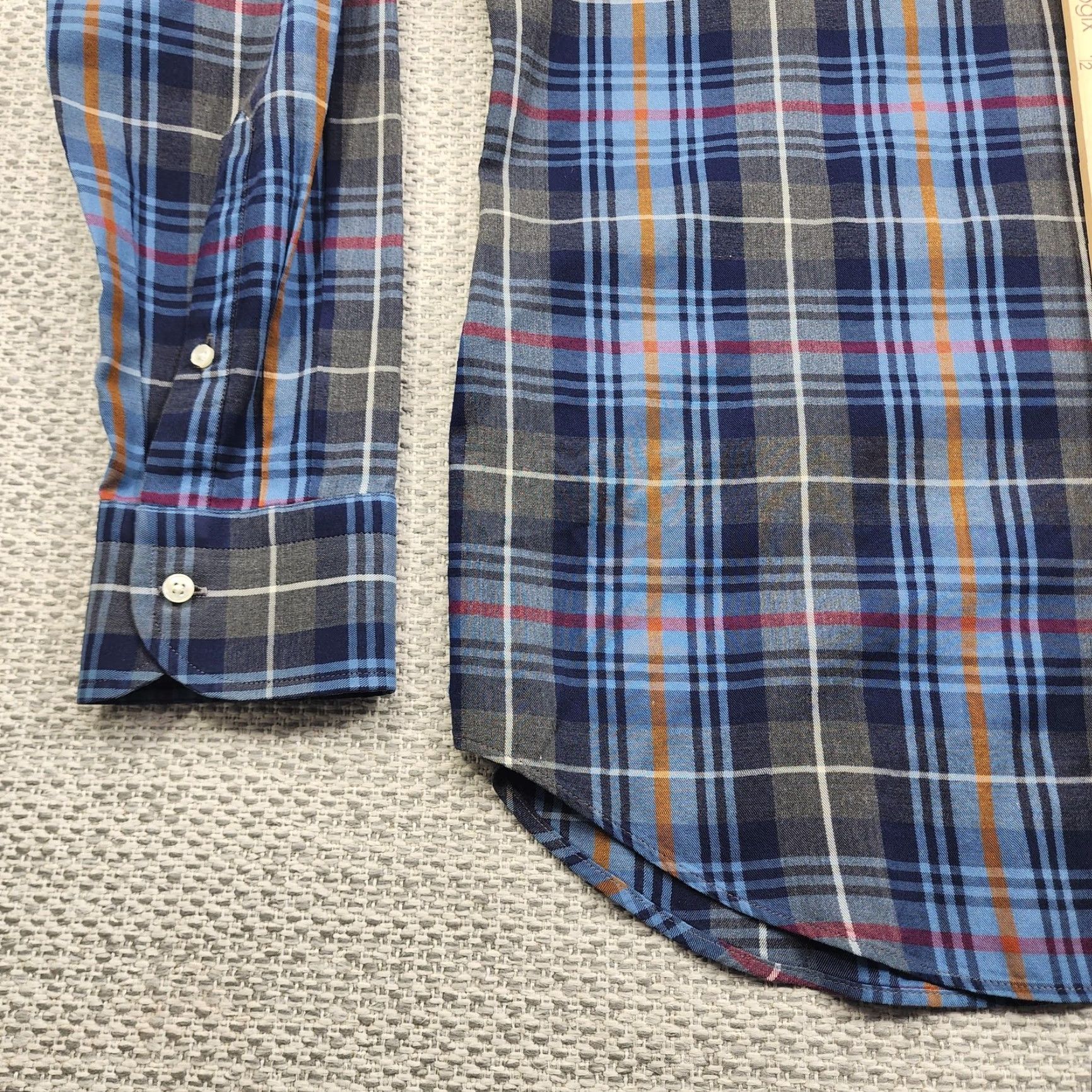 Vintage Sam Malouf Shirt Mens XL Plaid Button Down Long Sleeve Luxury Made in Romania Size US XL / EU 56 / 4 - 3 Thumbnail