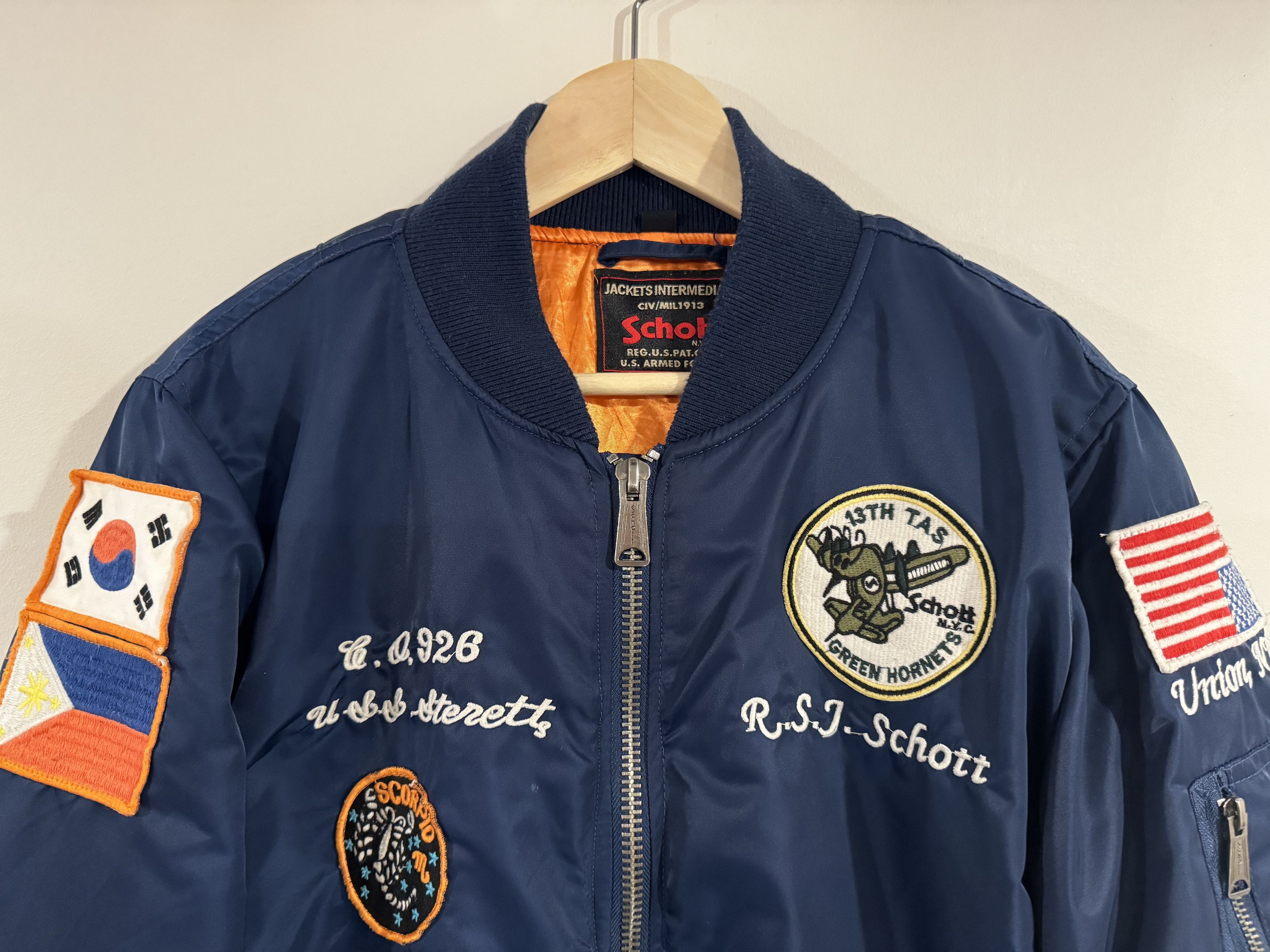 Schott West Pacific Bomber Jacket Size US M / EU 48-50 / 2 - 2 Thumbnail