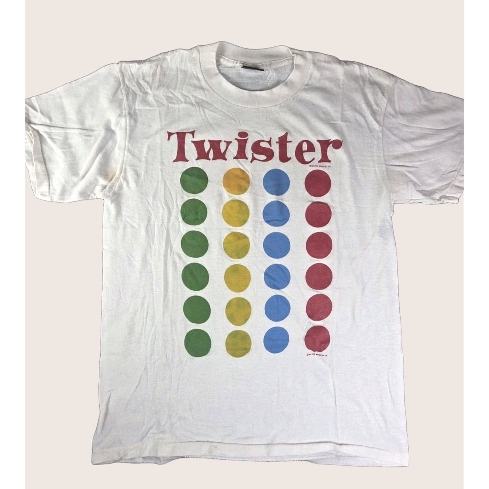 Vintage VINTAGE Milton Bradley Twister T Shirt Board Game M White 80s USA Graphic Print Mens Size US M / EU 48-50 / 2 - 1 Thumbnail