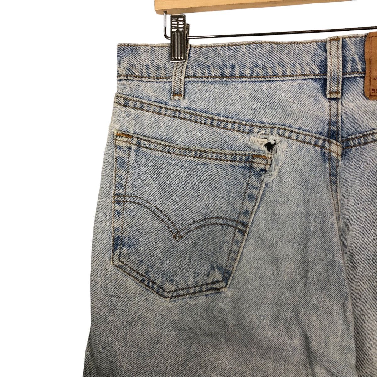 Levi's 🔥90’s Distressed Denim Jeans Levi’s Lot 555 Relaxed Fit Size US 36 / EU 52 - 10 Thumbnail