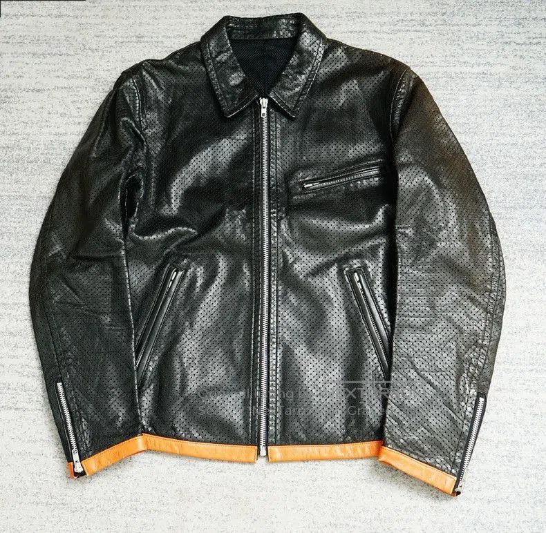 Comme des Garcons Comme des Garcons Archive Fishnet Leather Jacket. Size US M / EU 48-50 / 2 - 1 Thumbnail