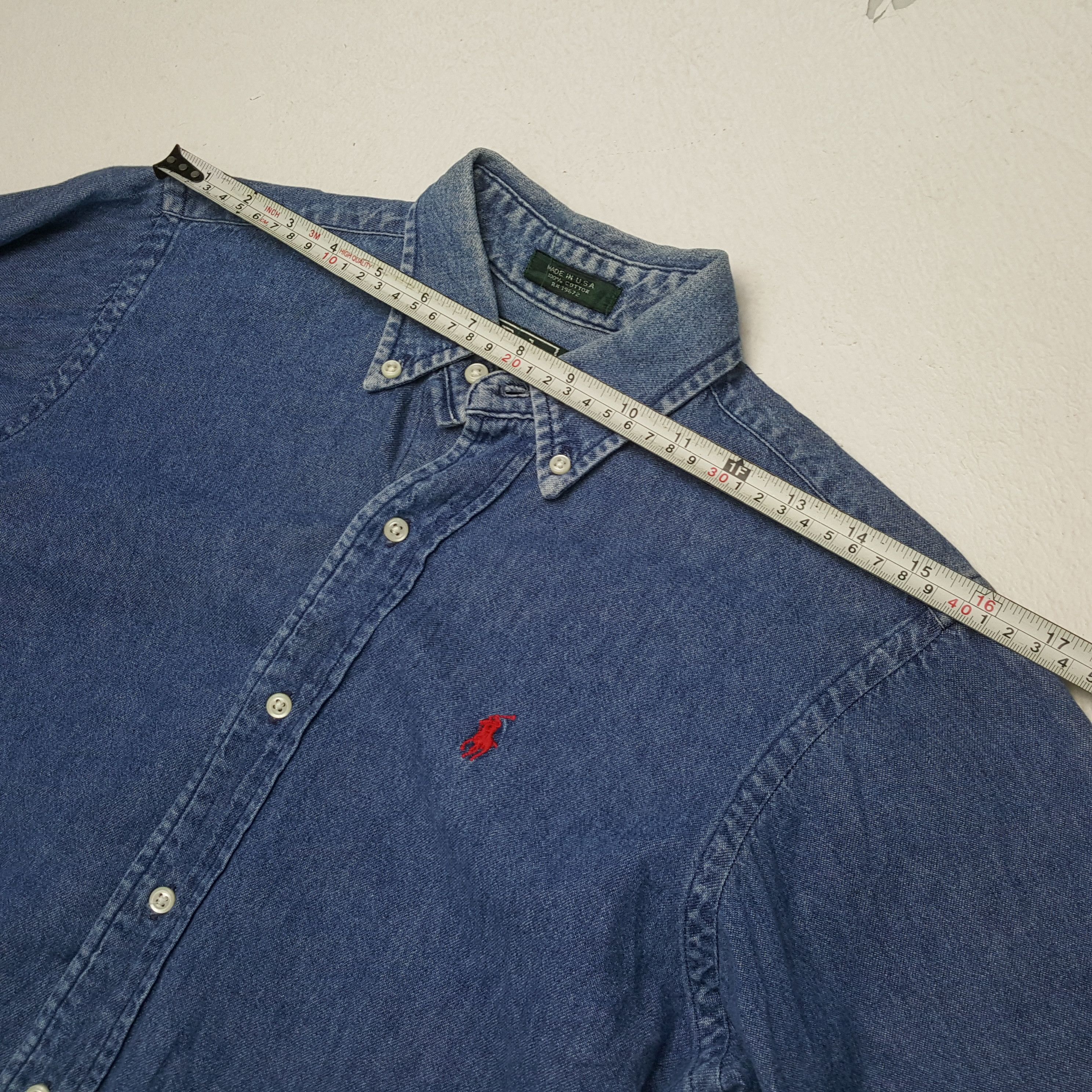Polo Ralph Lauren × Vintage POLO by RALPH LAUREN Small Logo Design Casual Style Shirt Size US L / EU 52-54 / 3 - 4 Thumbnail