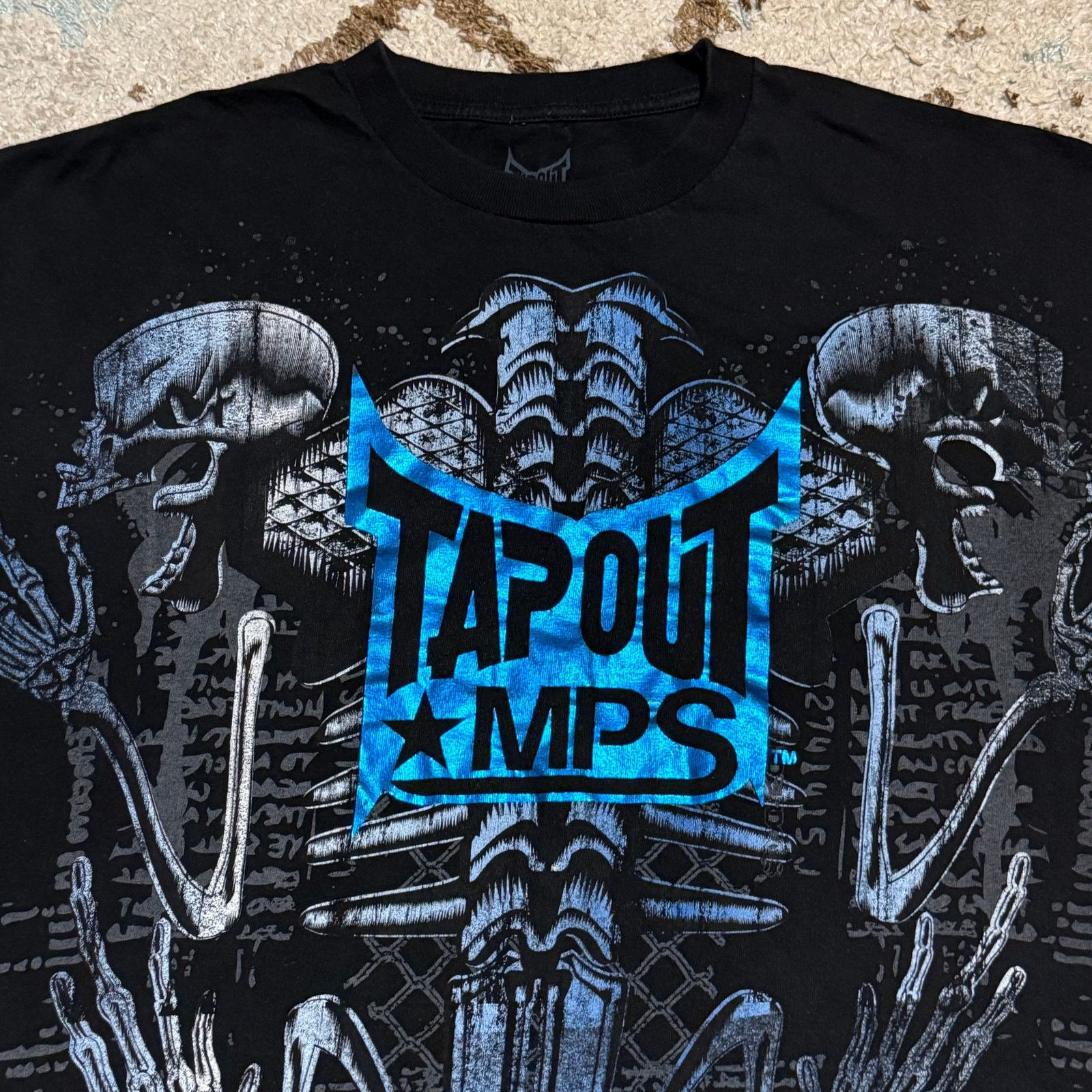 Tapout Tapout MPS Territory Skeleton Shirt Size XL Cyber Y2K Grunge Size US XL / EU 56 / 4 - 3 Thumbnail