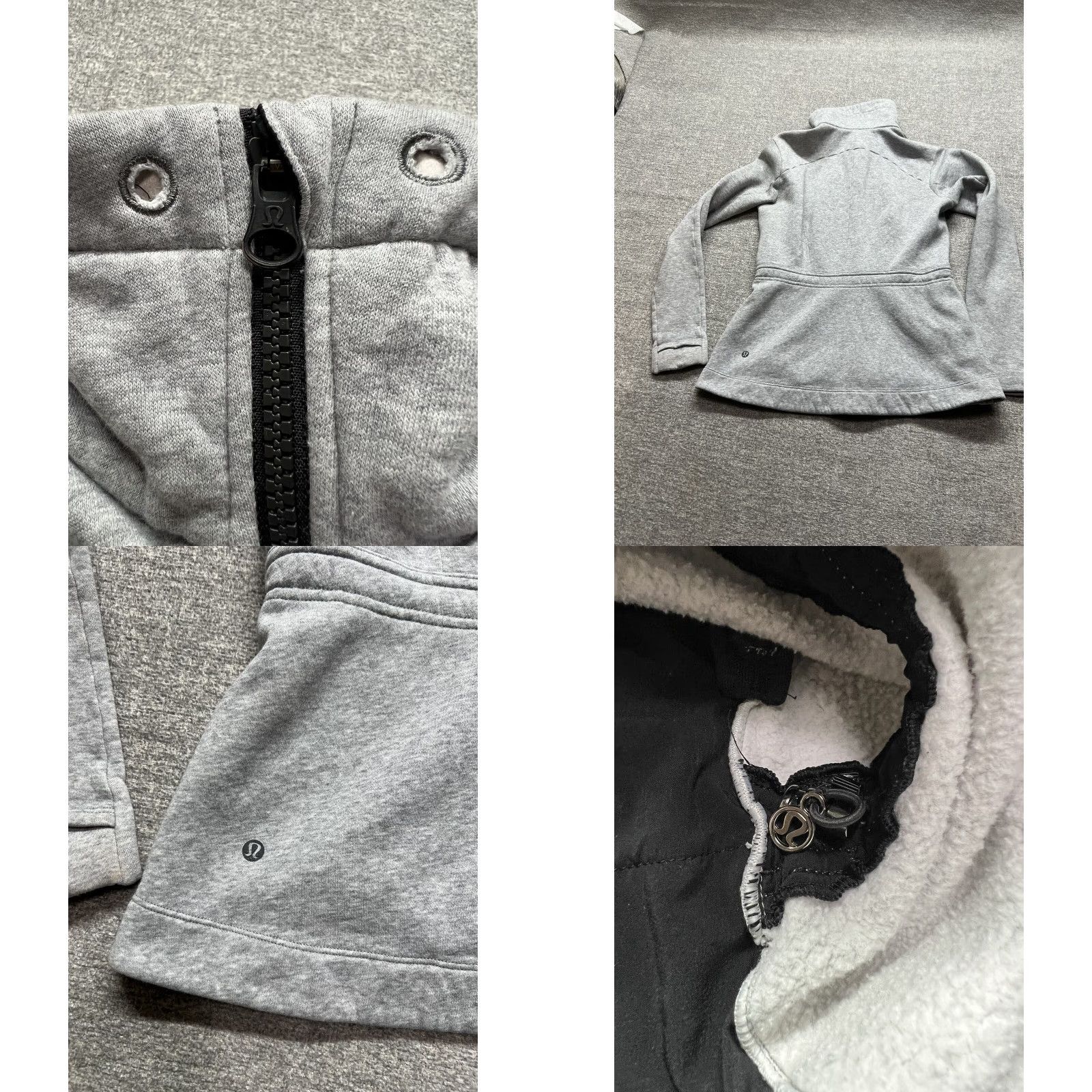 Lululemon Lululemon Insculpt Jacket Full Zip Mockneck Heather Gray Size 4 - Activewear Jacket Women, Gray, Regular, Fitted, Long Sleeve, Cotton Blend, 90s? Size S / US 4 / IT 40 - 8 Thumbnail