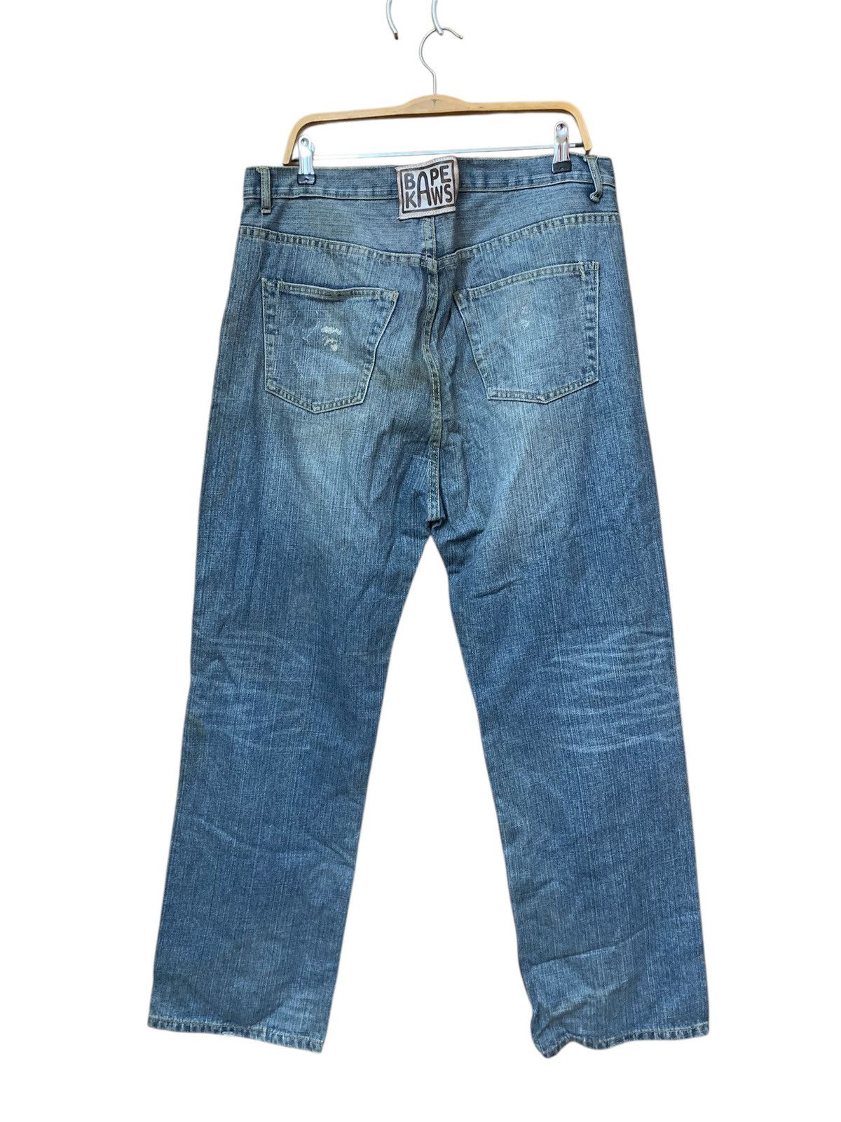 Bape Bape x kaws big size jeans Size US 37 - 2 Thumbnail