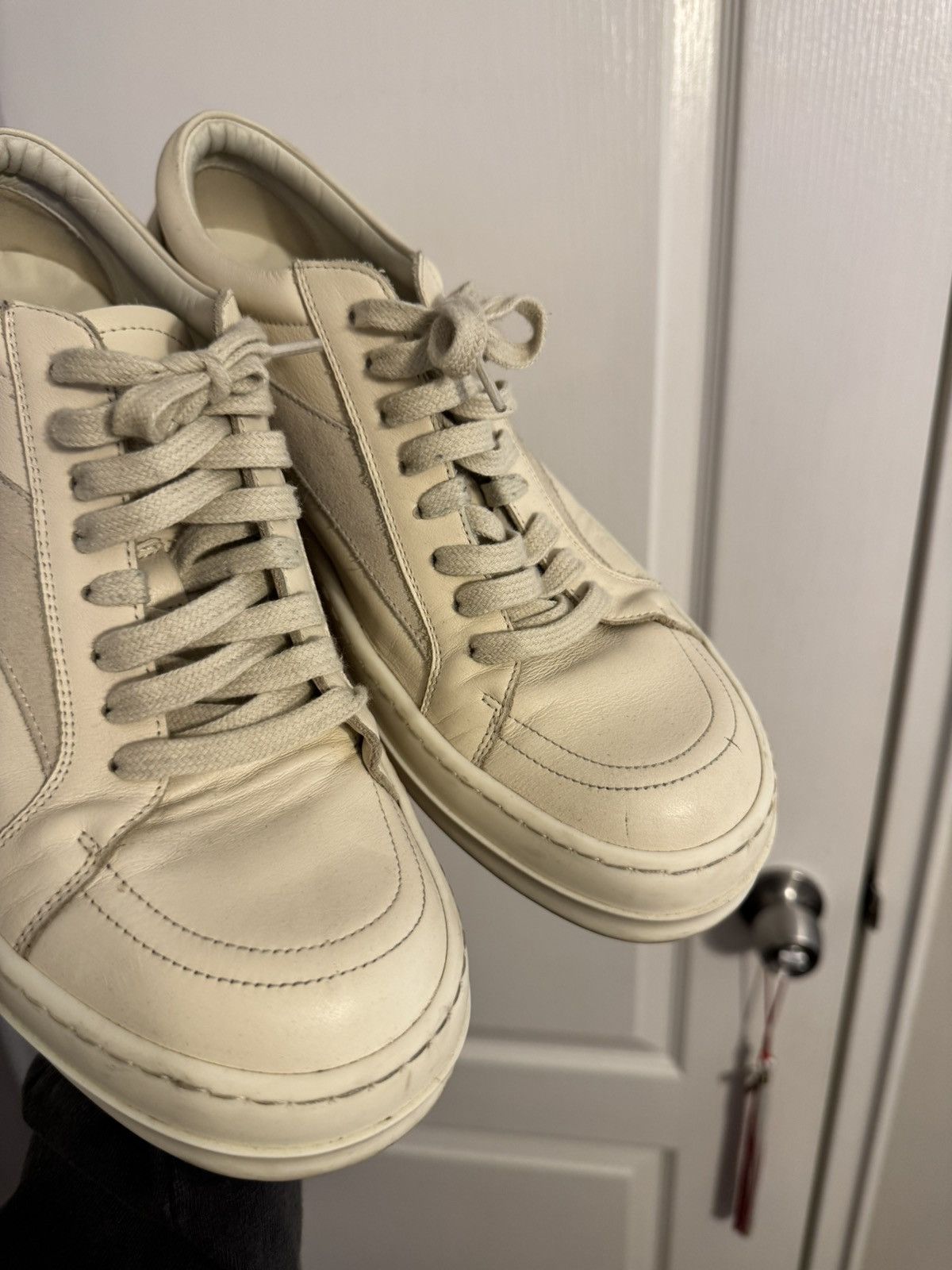 Rick Owens Rick Owens Vintage Leather Milk Vans Size US 10 / EU 43 - 3 Thumbnail