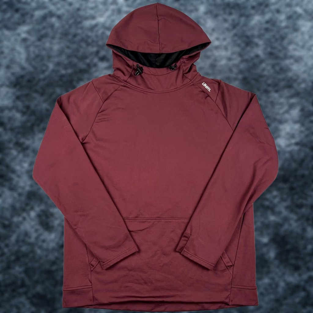 Vintage UNRL Hoodie Pullover Sweatshirt Stretch Performance Medium Mens Red Size US M / EU 48-50 / 2 - 1 Thumbnail