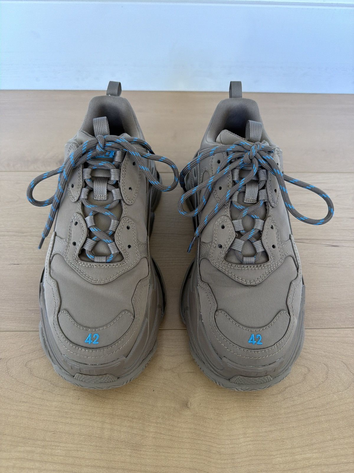 Balenciaga Balenciaga Triple S Sneakers – Taupe/Blue – EU 42 Size US 9 / EU 42 - 5 Thumbnail
