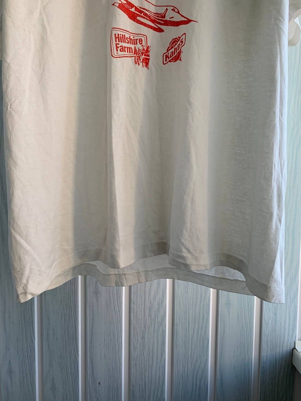 Vintage Vintage 1990 I`m A Safety Top Gun USA Hanes T-Shirt Size US M / EU 48-50 / 2 - 10 Thumbnail