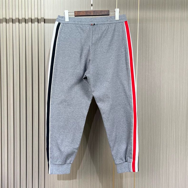 Thom Browne Thom Browne size3 Gray striped casual trousers Size US 27 - 2 Thumbnail