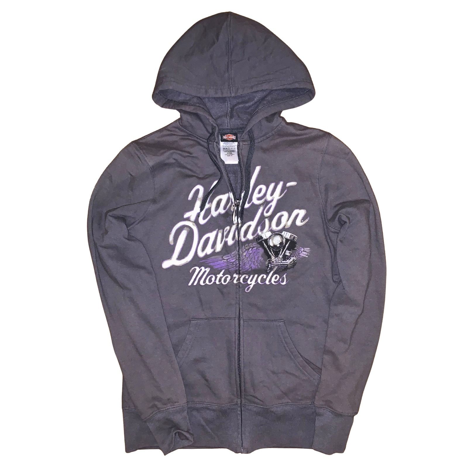 Harley Davidson Harley-Davidson Dark Grey Purple Hoodie Unisex Small Size US S / EU 44-46 / 1 - 1 Thumbnail