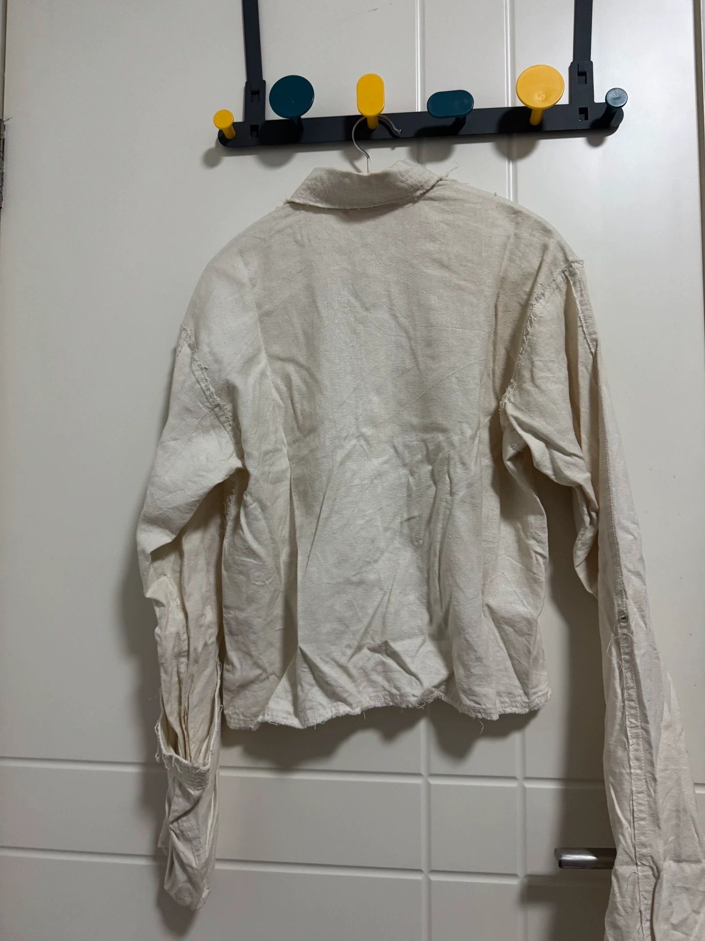 Yohji Yamamoto Yohji Yamamoto Boxy Linen-Silk Jacket Size 1 Washed NWOT Dropped Shoulders Rollable Sleeves Size US S / EU 44-46 / 1 - 4 Thumbnail