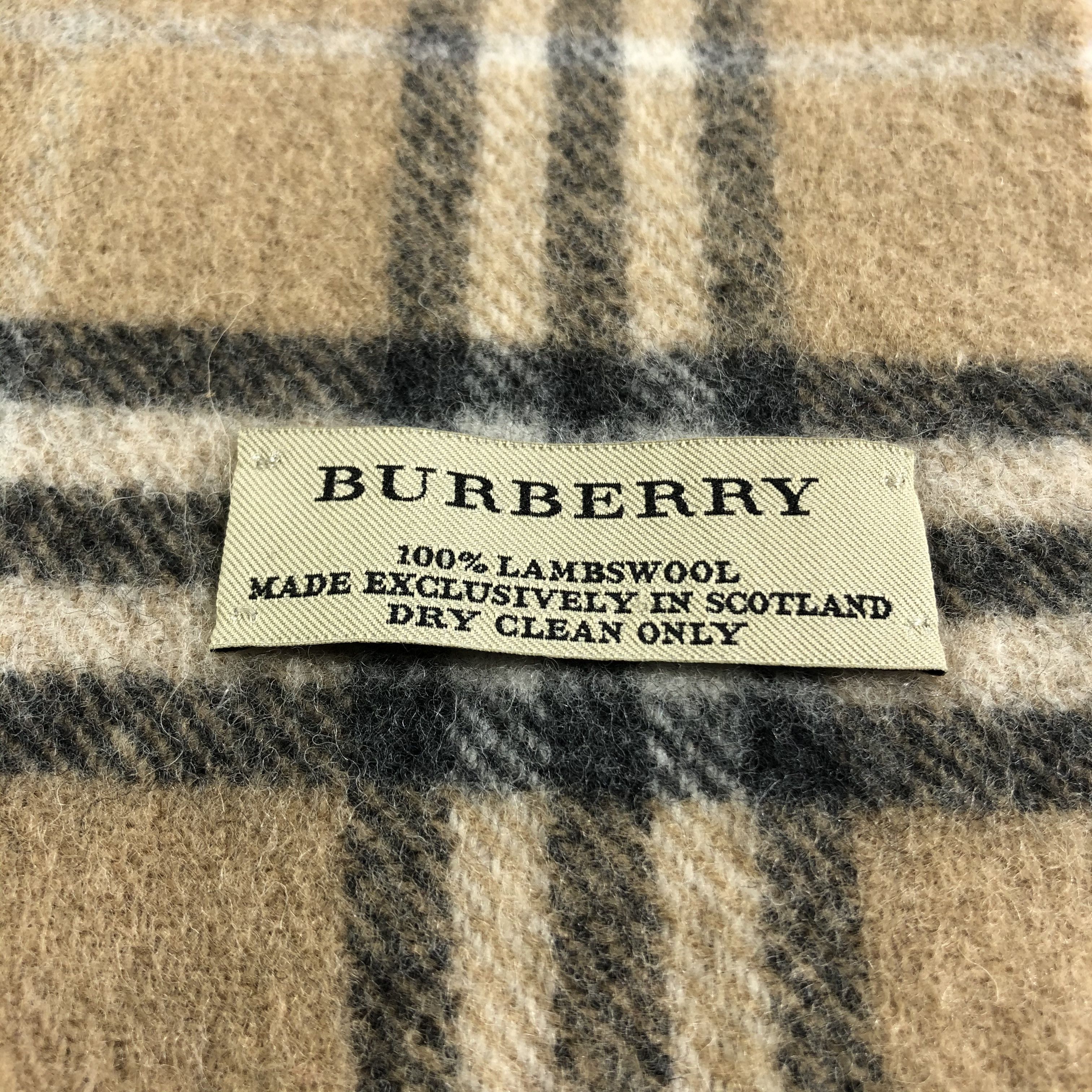 Burberry Burberrys Wool Scarf Muffler Neckwear V2401 Size ONE SIZE - 5 Thumbnail