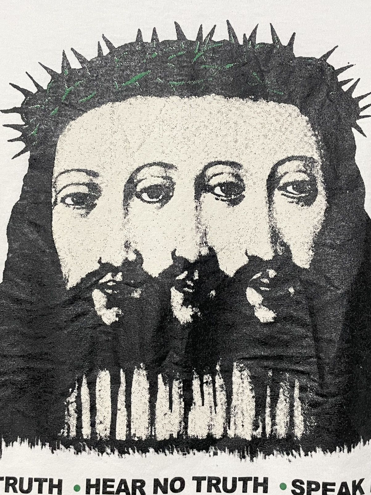 Vintage Vintage Marilyn Manson ‘BELIEVE’ Jesus Graphic Longsleeve Size US S / EU 44-46 / 1 - 10 Thumbnail