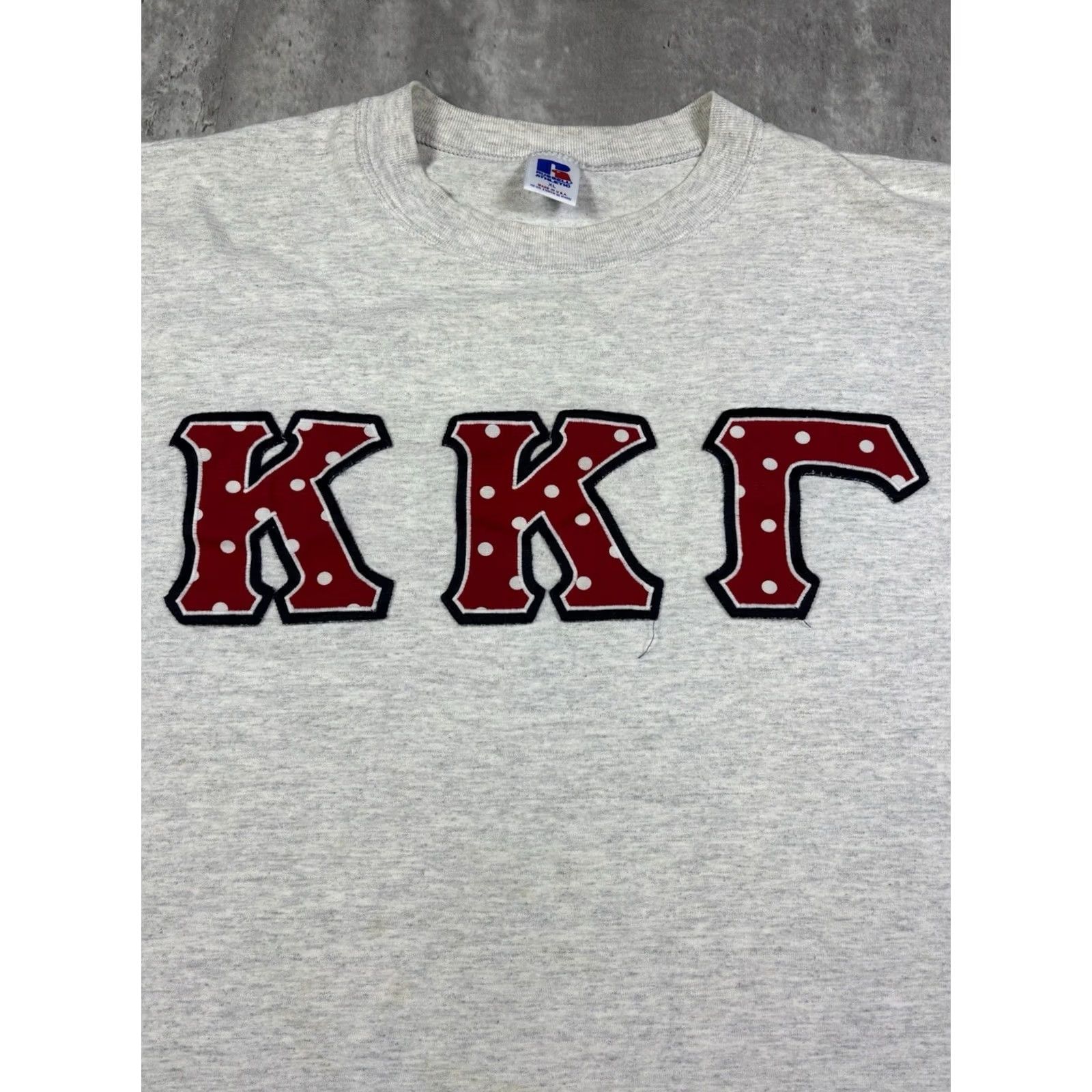 Russell Athletic VINTAGE Russell Athletic Frat T-Shirt XL Men Gray 80s 90s USA Crew Neck Short Sleeve Cotton Regular Size US XL / EU 56 / 4 - 3 Thumbnail