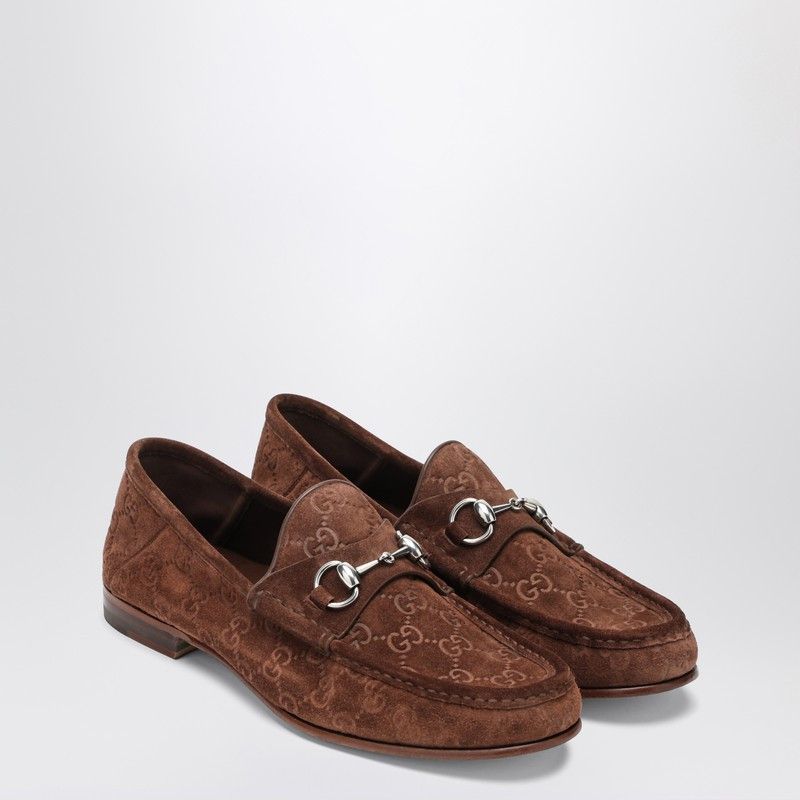 Gucci Horsebit 1953 Brown Suede Loafer