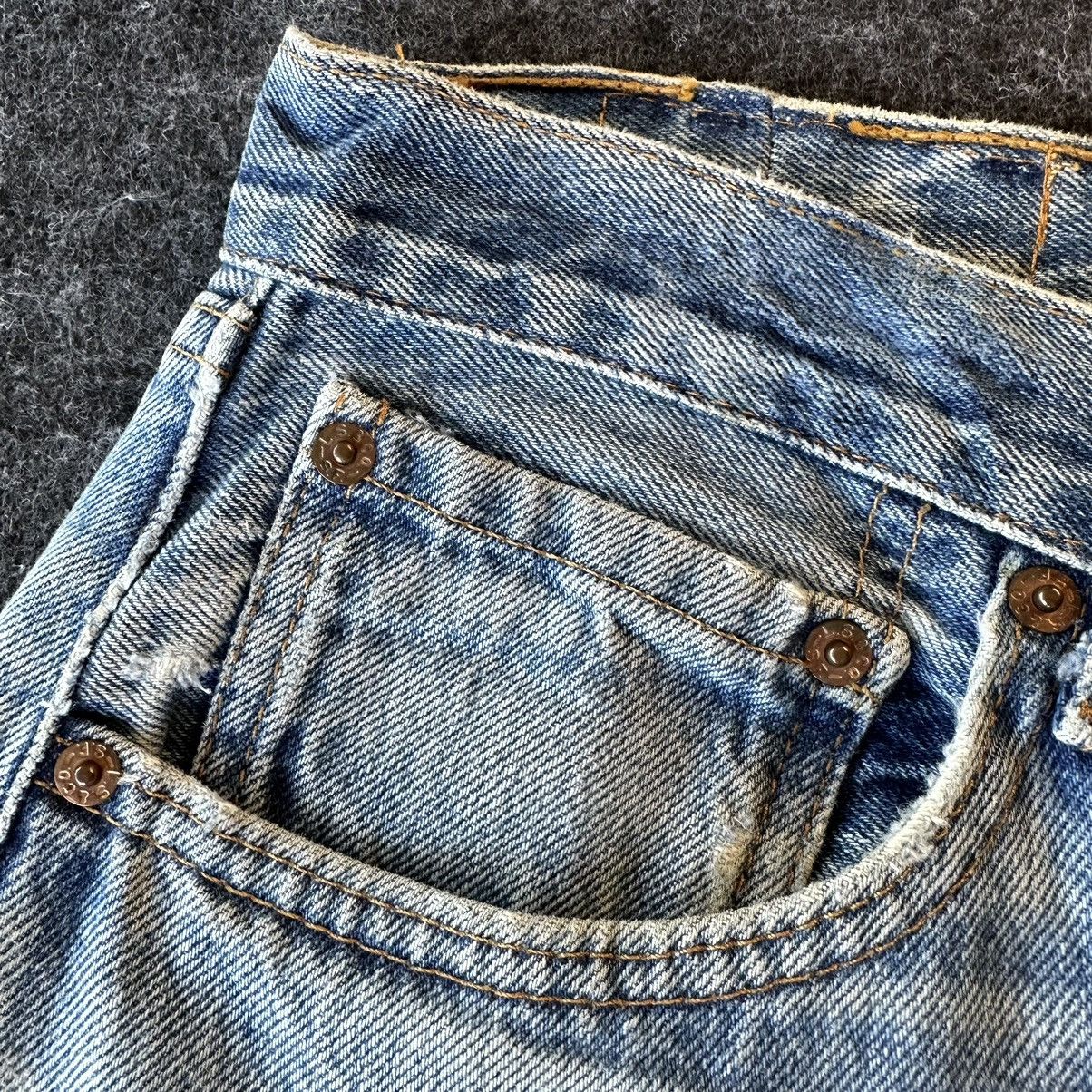 Levi's Vtg 90s Levis 501 Made in Usa Denim 29x35 D569 Size US 29 - 14 Thumbnail