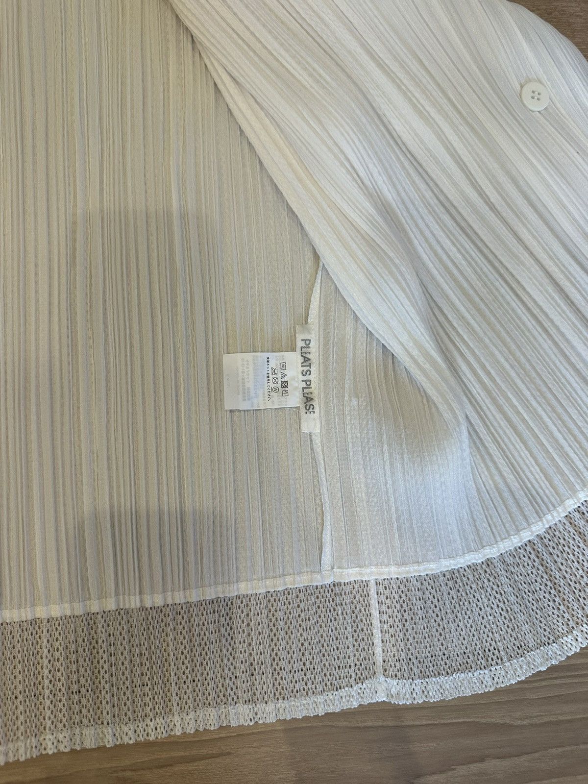 Pleats Please Issey Miyake Size4/PRELUDE Cardigan/WHITE Size L / US 10 / IT 46 - 3 Thumbnail