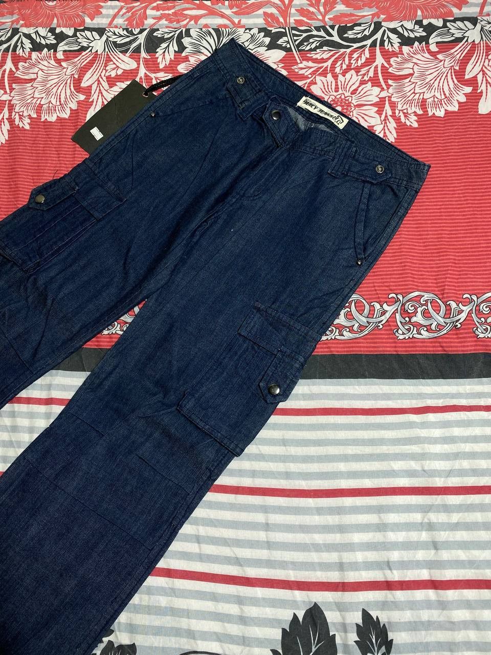 Japanese Brand Crazy Crash Dirty Baggy Faded Jean Japan Avant Garde Style Size US 29 - 6 Thumbnail