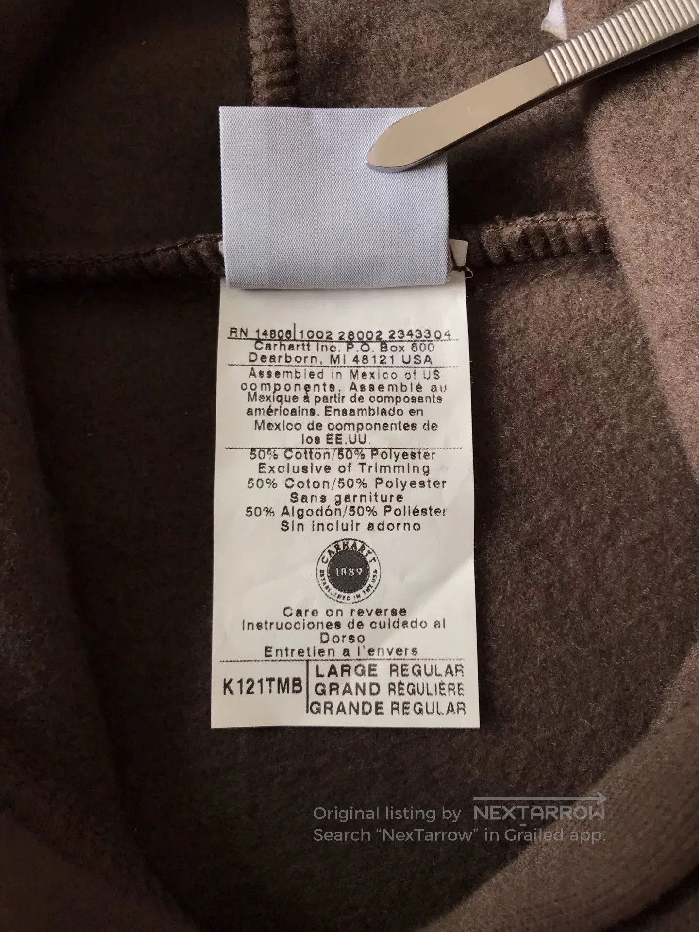 Carhartt Carhartt K121 TMB Hoodie. Size US L / EU 52-54 / 3 - 9 Thumbnail