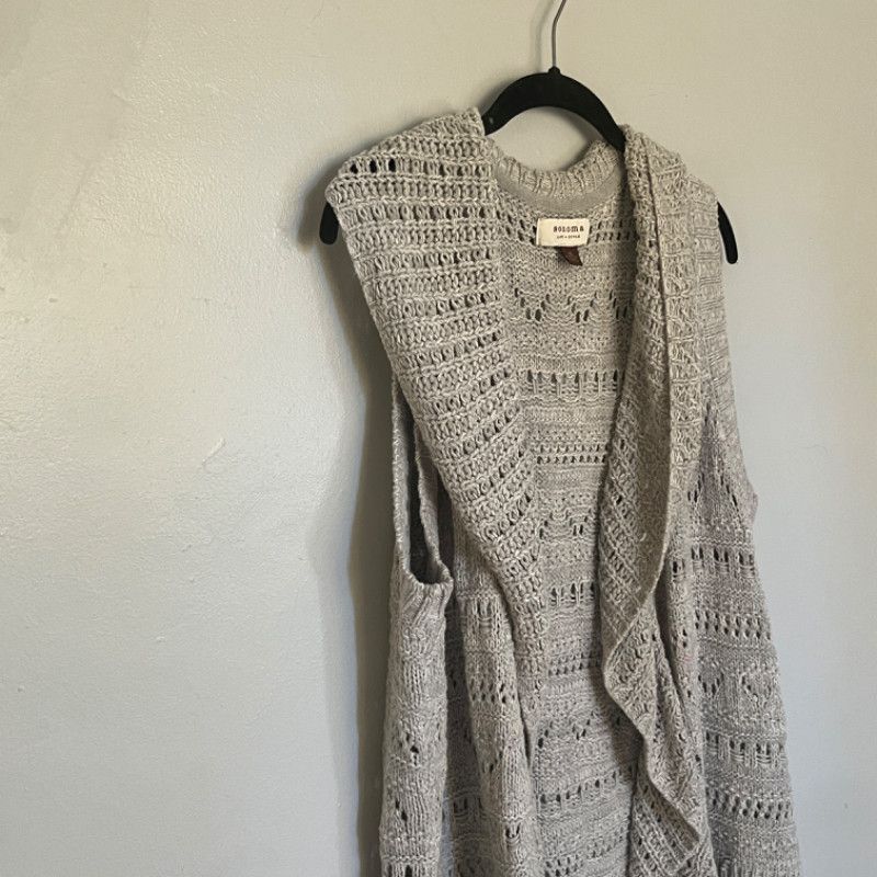 Designer Sonoma Life + Style Light Gray Vest XL Size XXL / US 16-18 / IT 52-54 - 3 Thumbnail