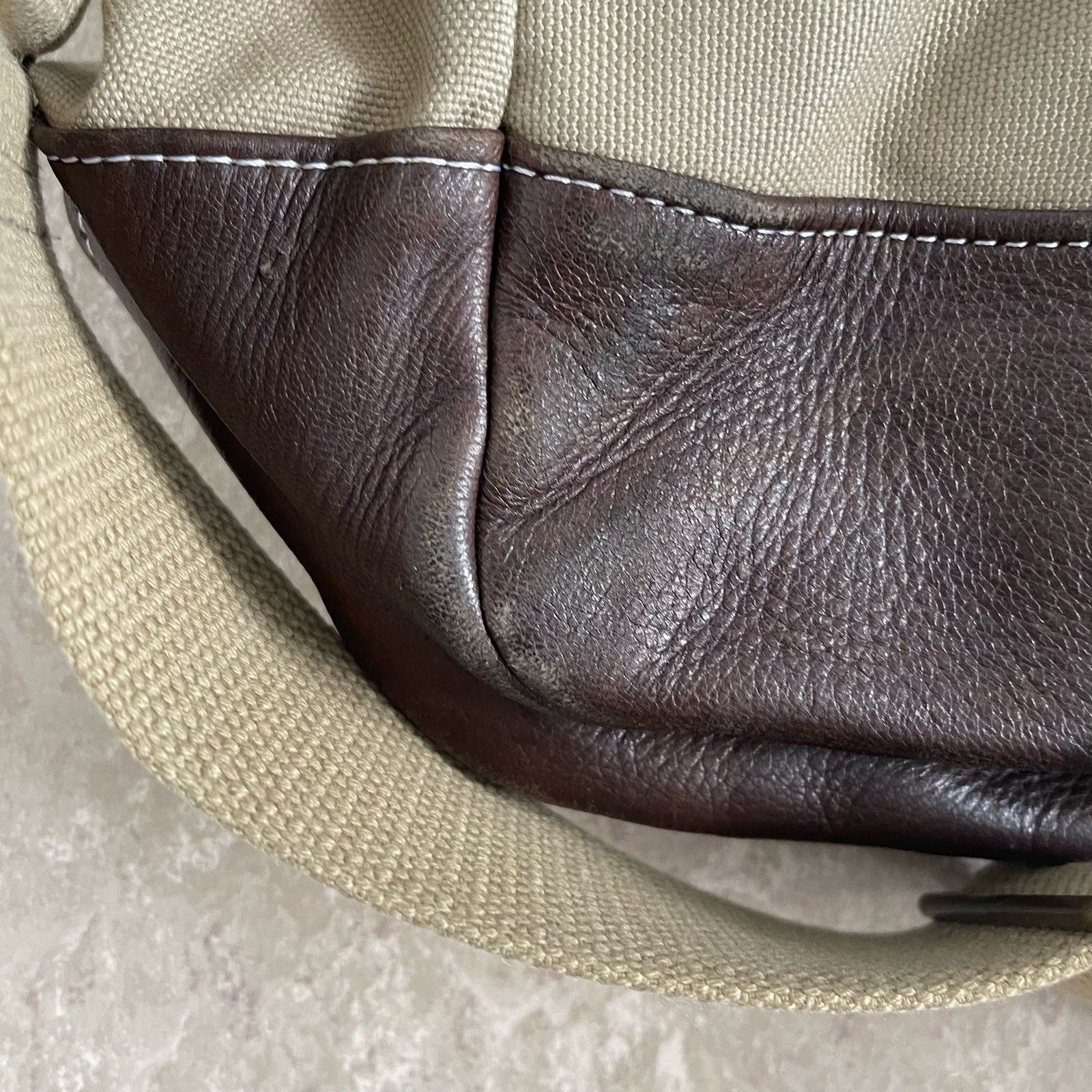 Wtaps Wtaps Leather Canvas Messenger Bag Size ONE SIZE - 7 Thumbnail