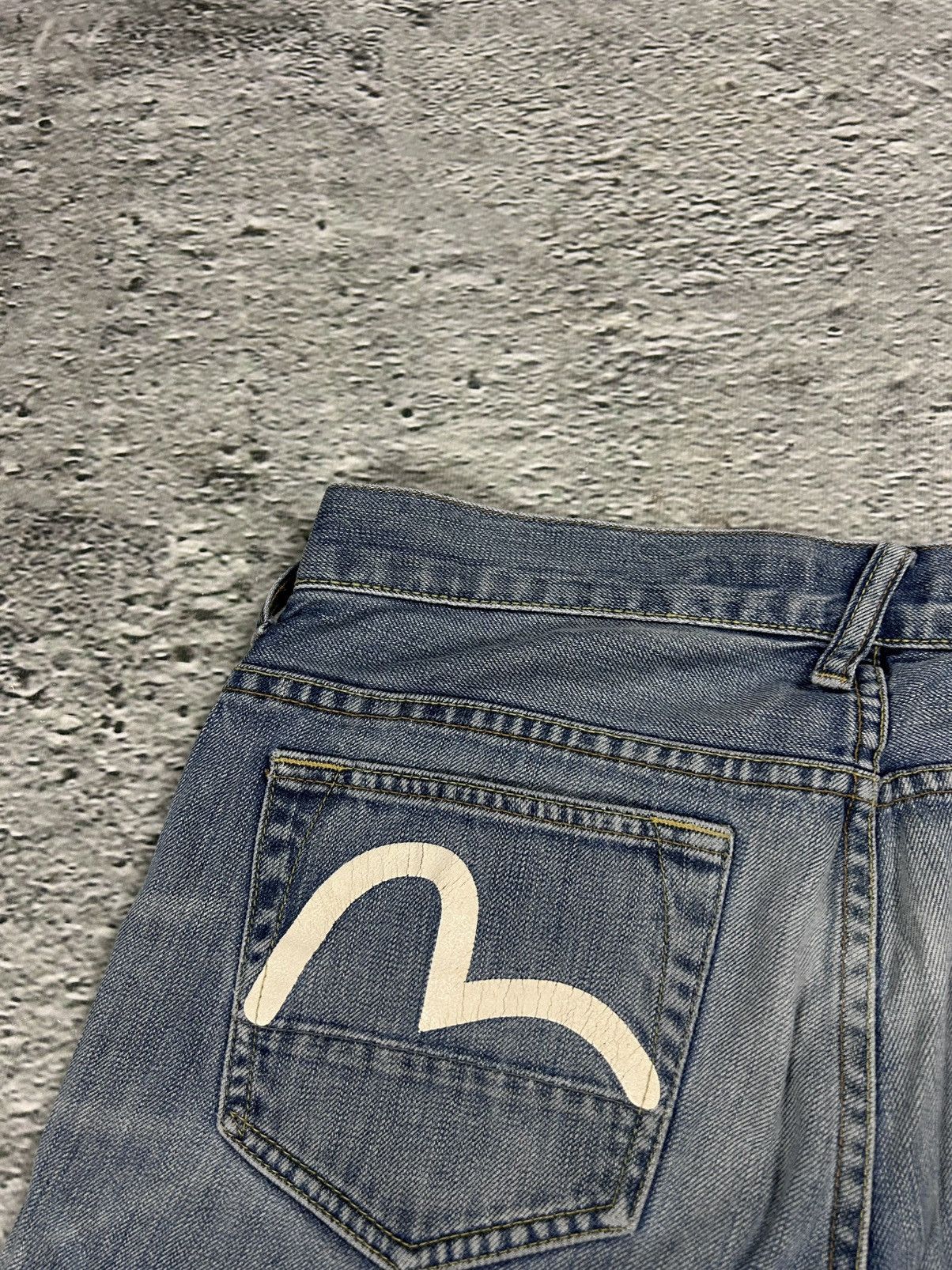 Evisu Evisu Genes jeans vintage denim baby blue white seagull Y2K Size US 29 - 3 Thumbnail